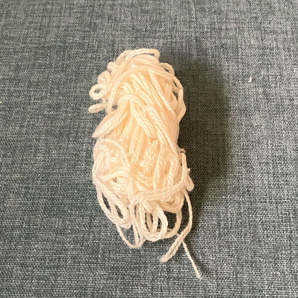 Cream Colored Needlepoint Thread Yarn